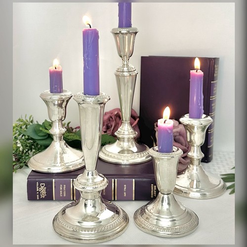 Set candelabri vintage in - 5,