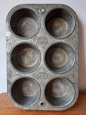 Stampo Muffin Vintage Americano EKCO USA Ovenex N-60-6