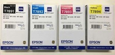 4x Orig. Epson T7891 T7892 T7893 T7894 XXL Workforce WF-5110 5190 5620 5690 Set