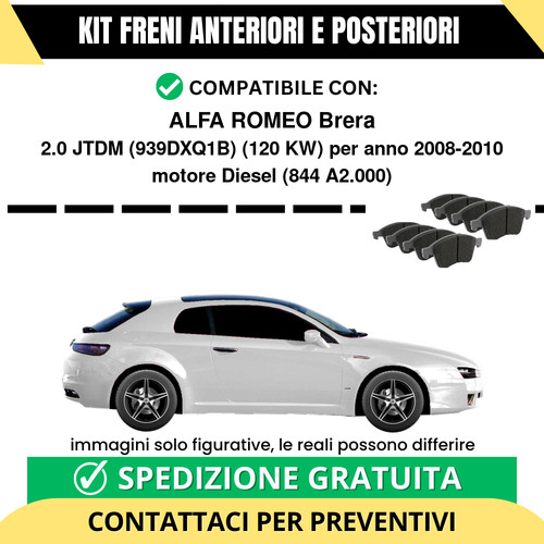 Pastiglie freno ant post - freno, +