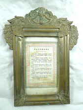 ANTICA CARTA GLORIA IDEA REGALO ARREDO SACRO CHIESA RELIGIONE 1800