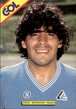 cartolina postcard Calcio Super Gol Napoli Maradona