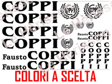 stickers Adesivi Telaio FAUSTO COPPI Vintage per bici - vari colori