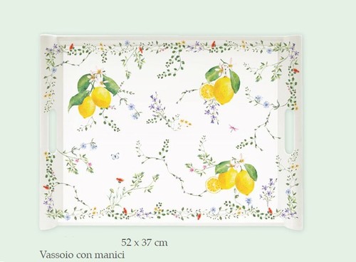 Vassoio con manici melamina - vassoio,