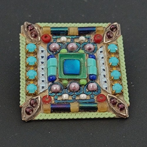Adaya spilla mosaico colorata - adaya,