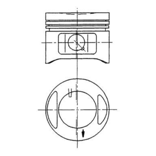 Pistone kolbenschmidt per - pistone, fiat