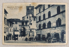 cartolina lucca castelnuovo garfagnana animata banca monte paschi piazza vg 1939