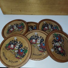 SET 6 SOTTOBICCHIERI VASSOIO