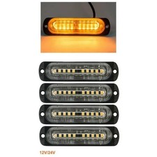 4 Lampeggianti strobo Giallo