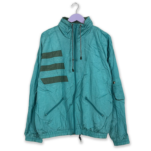 Giacca vento vintage azzurra - vintage,