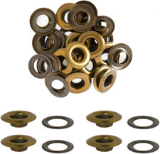 CATTANEO 20 Occhielli a Vela LUX in Ferro – Finitura Galvanica – per Borse, Cint