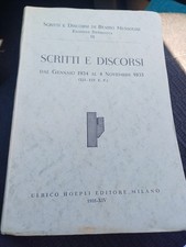 SCRITTI E DISCORSI DI BENITO