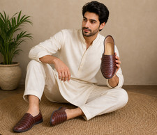 Scarpe da uomo indiane fatte a