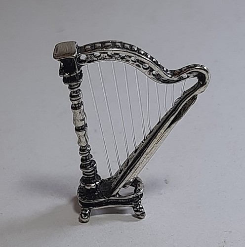 Miniatura arpa argento 800 - miniatura,