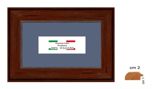 Cornice noce arte - povera, con