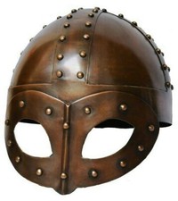 Elmetto placcato rame - , maschera