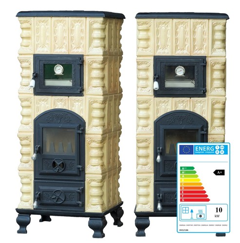 Stufa ceramica con forno - stufa,