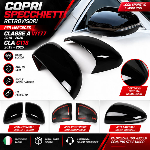 Copertura calotte specchietti - calotte,