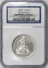 1861-O Seated Liberty Half