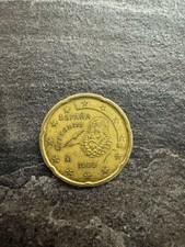 moneta 20 Cent rara Spagna 1999