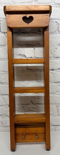 Scaffale scala legno vintage
