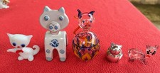5 Gatti Statuette Collezione