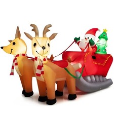 Babbo Natale gonfiabile a LED