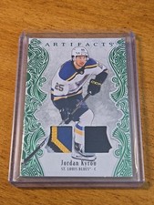 2025-26 Upper Deck Artefatti Jordan Kyrou Materiale Smeraldo 17/65 #53 Come Nuovo