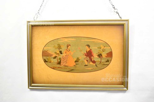 Quadro legno chiaro scena - in,