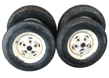 4 cerchi originali Defeder 90 del 1996 con pneumatici invernali chiodati