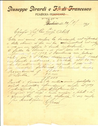 1931 peschiera del - 1931, garda