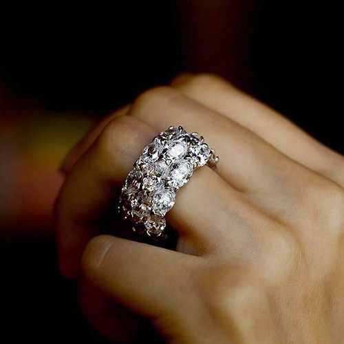 Anello cubic zirconia argento - anello,