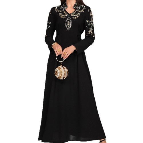 Maxi abito lungo strass - , sera