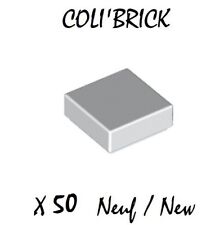 Lego 3070b - 50x Plaque Lisse Tile 1x1 - Blanc / White - 30039 35403 NEUF