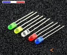 lot de 10 led 3mm sans rebord