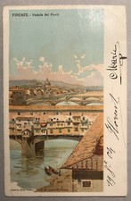 FIRENZE - Veduta dei ponti - Ponte Vecchio - Edizione Libreria Pratesi