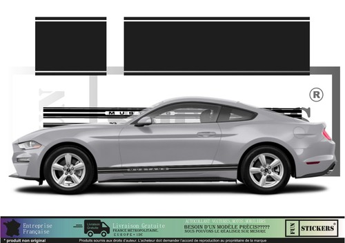 Pour ford mustang bandes - , set