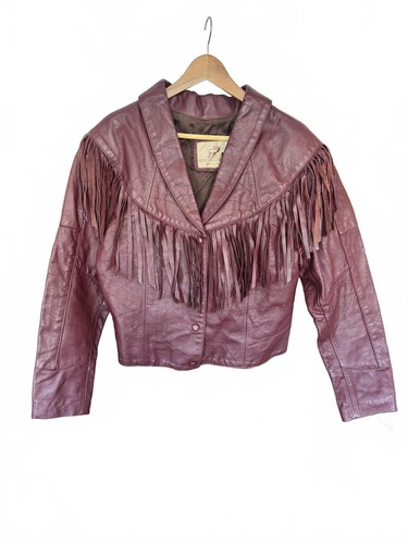 Giacca western bordeaux vera