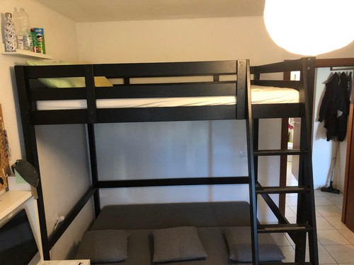 Letto soppalco con scrivania - a,