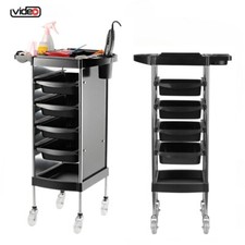 Carrello parrucchiere porta oggetti porta phon spazzola bigodini e 4 cassetti