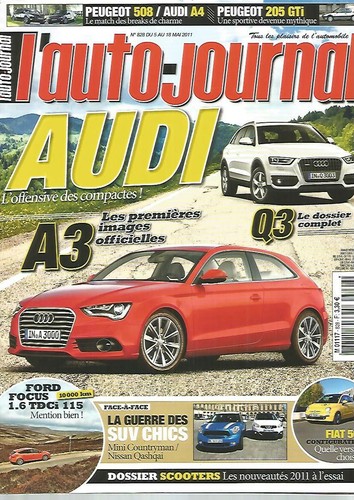Auto journal 828 audi a3 - l'auto,