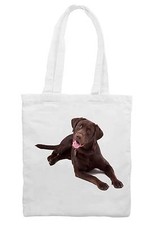 BORSA A TRACOLLA PER CANI LABRADOR AL CIOCCOLATO - Borsa shopping Lab Retriever cani animali domestici