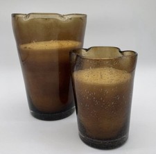 Candela EDG alla vaniglia in vaso di vetro alto 23 Cm durata 110 ore. Rimasta 1