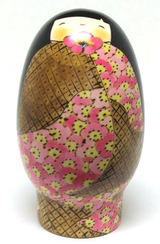 Bambola kokeshi artigianato - kokeshi,