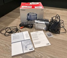 Videocamera DVD Canon DC311 PAL Argento - testata con scatola!