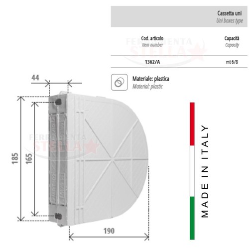 Cassetta custodia uni pvc - custodia,