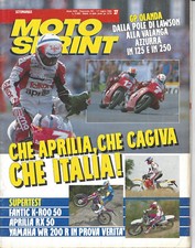 MOTO SPRINT N. 27 SETTIMANALE 1/7 LUGLIO  1992  RIVISTA MOTO ITALIANA  85340