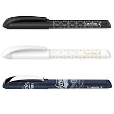 Penna stilografica Schneider Easy - pennino medio - inchiostro blu - vari disegni a botte