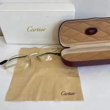 Occhiali da vista vintage Cartier rotondi ovali 49-20-135 made in France 2574994