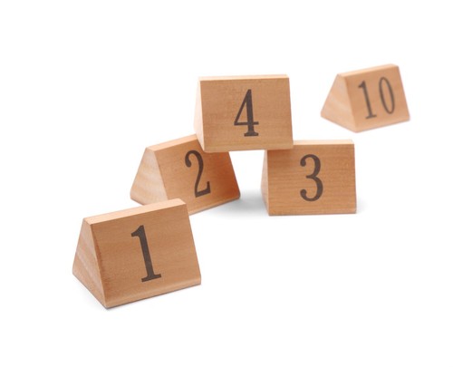 Set numeri segna tavolo - numeri, a